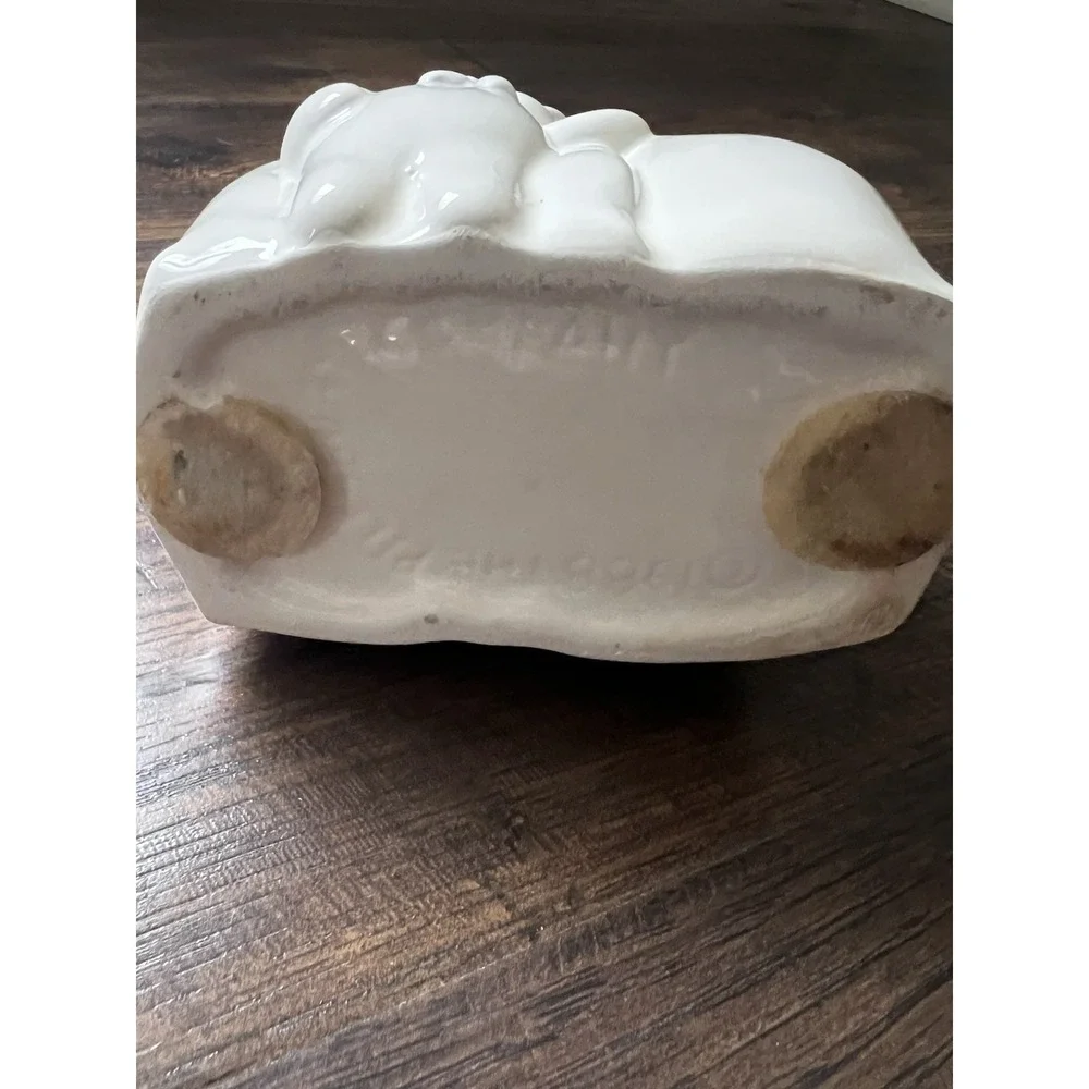 Vintage 1988 Pillsbury Doughboy Napkin Holder White‎ Flour Sack Kitchen Ceramic